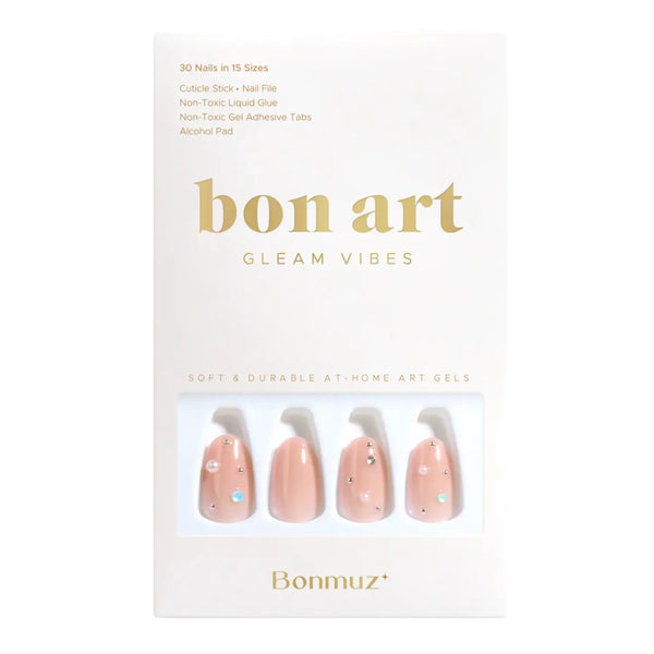 Bonmuz Press-On Nails Bare Dot