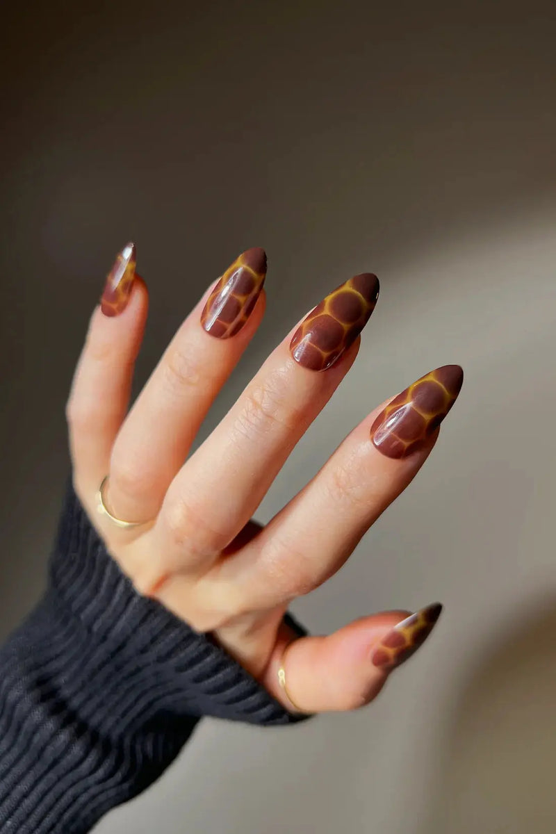 Bonmuz Press-On Nails Cocoa Nouveau