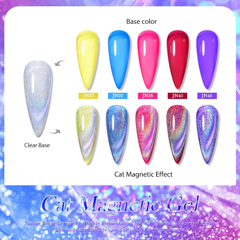 Born Pretty Rainbow Holographic Cat Magnetic Gel MY110
