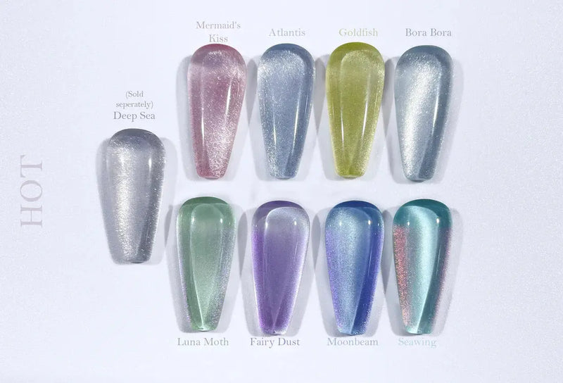 Crisania Neri Sea x Sky Magnetic Cat Eye Gel Polish Bora Bora