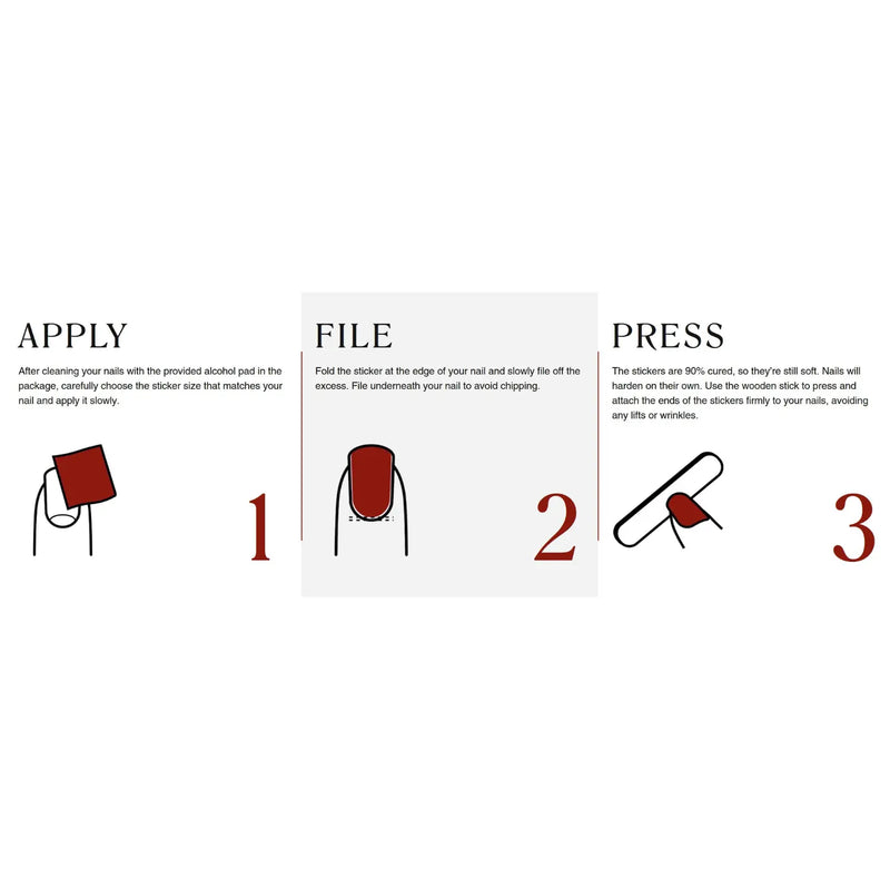 Edgeu Nail Strips Sparkling Wine