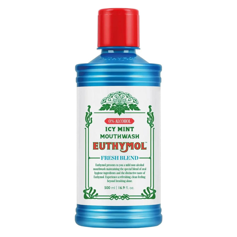 Euthymol Mouthwash Icy Mint 500 ml.