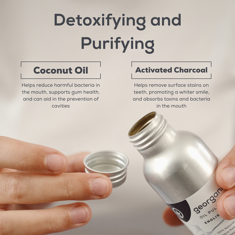 Georganics Oil Pulling Mouthwash Activated Charcoal