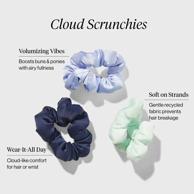 Kitsch Cloud Scrunchies 3pc Set Garden Bouquet
