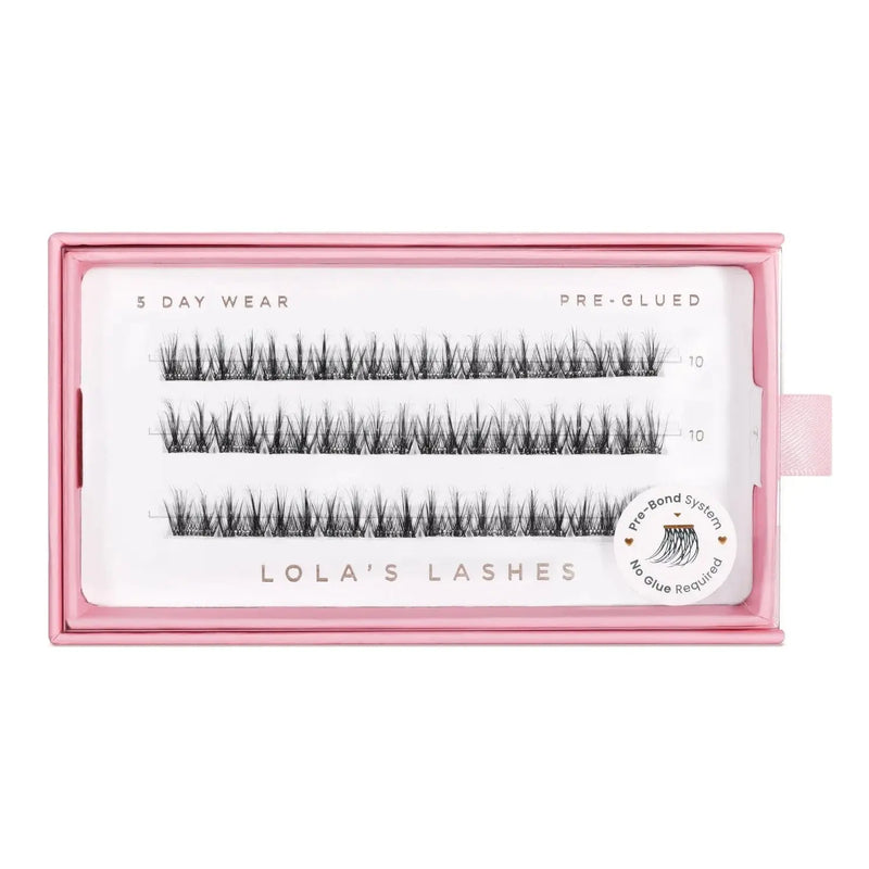 Lola's Lashes Soft Definition Single Length Pre-glued Lashes 10 mm Short