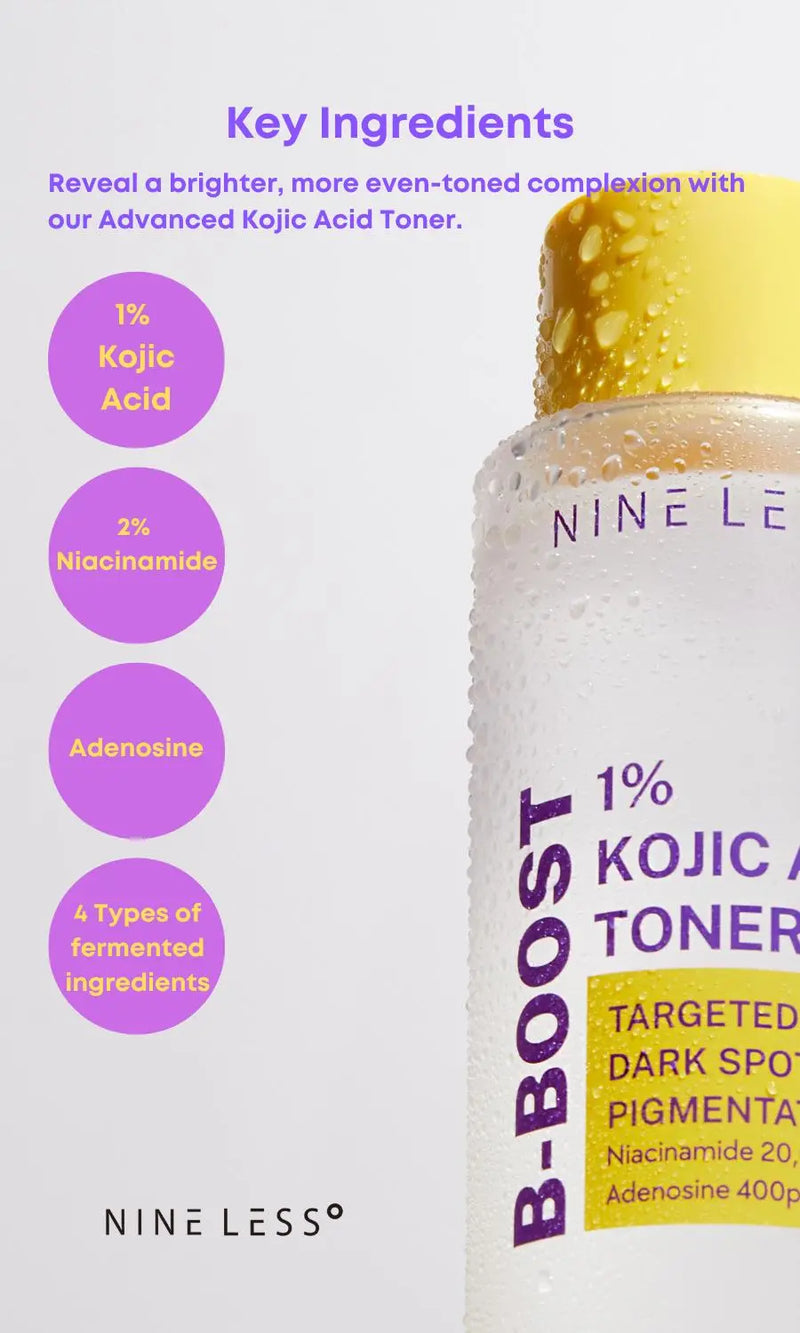 Nine Less B Boost 1% Kojic Acid Toner