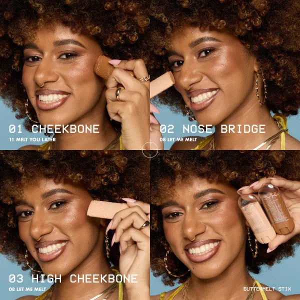 NYX Professional Makeup Buttermelt Highlighter Stix Melt You Later