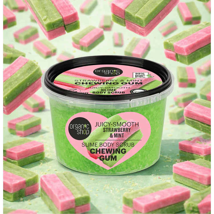 Organic Shop Slime Scrub Candy Chewing Gum