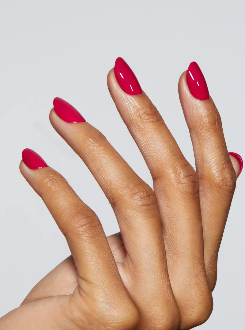 Static Nails Reusable Pop-On Manicure High-End Red Round