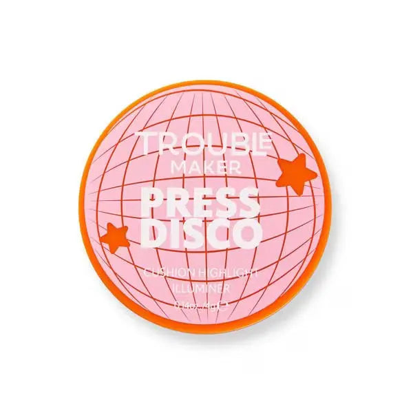 Trouble Maker Press Disco Cushion Highlight Funk Off Pink