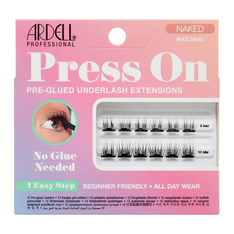 Ardell Press On Pre-glued Underlash Extensions Naked Natural Mini Set