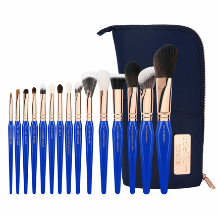 Bdellium Tools Golden Triangle Phase III Complete 15pc. Brush Set with Pouch