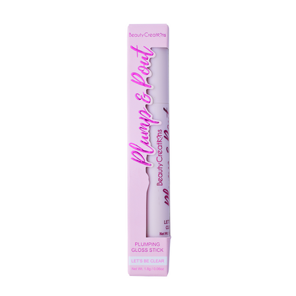 Beauty Creations Plump & Pout Plumping Gloss Stick Clear