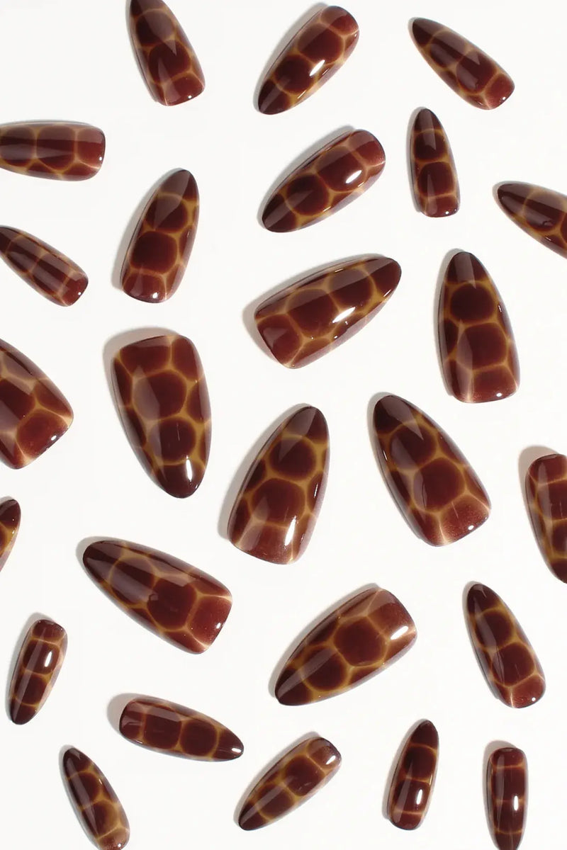 Bonmuz Press-On Nails Cocoa Nouveau