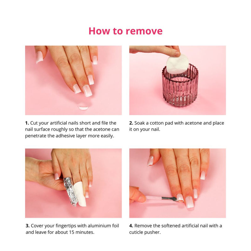 Boozyshop 24 pcs Press On Nails Glazed Donut
