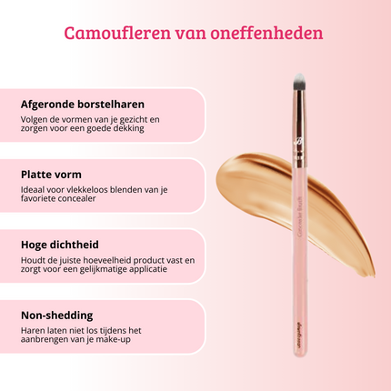 Boozyshop Pink & Rose Gold Concealer Brush