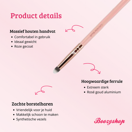 Boozyshop Pink & Rose Gold Concealer Brush