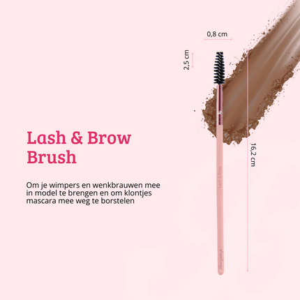 Boozyshop Pink & Rose Gold Lash & Brow Brush