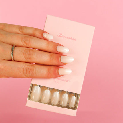 Boozyshop Press On French Nails Ombre Light Pink