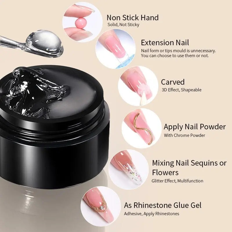 Born Pretty Pure Color & Glitter Non Stick Hand Extension Gel NEG02