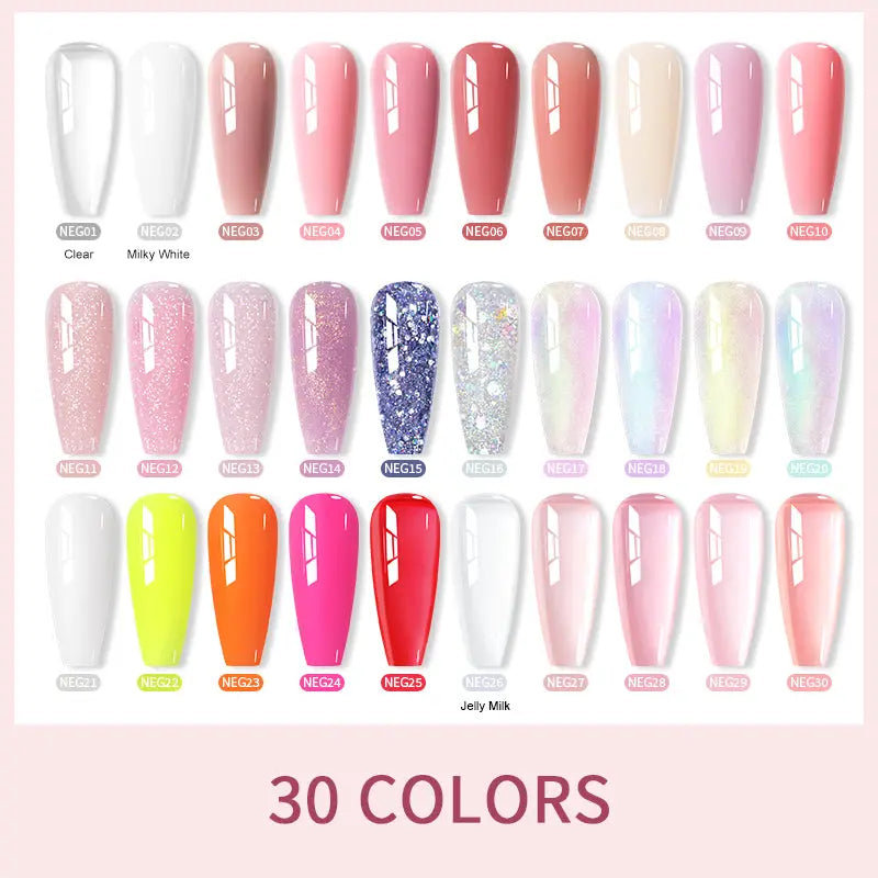 Born Pretty Pure Color & Glitter Non Stick Hand Extension Gel NEG04