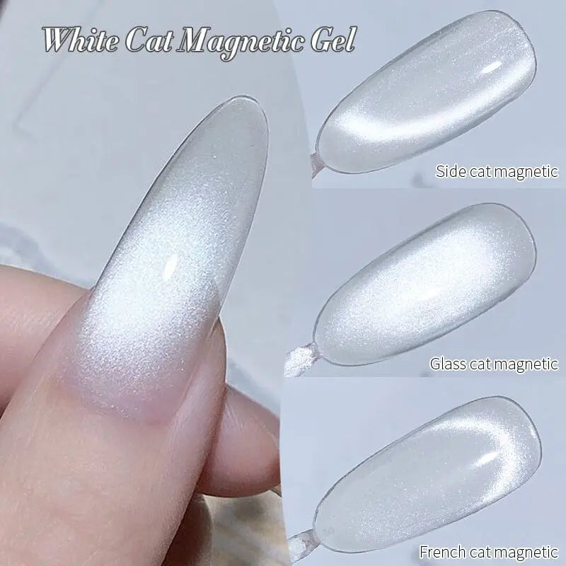 Born Pretty White Cat Magnetic Gel MY77