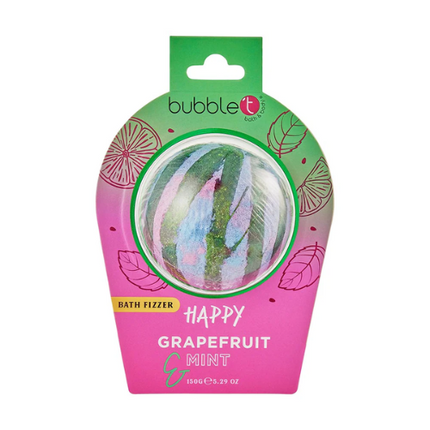 Bubble T Cosmetics Happy Bath Fizzer In Grapefruit & Mint