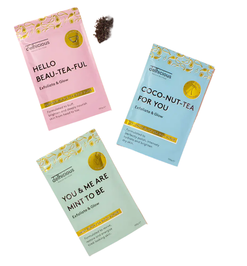 Delhicious Coconut Black Tea Body Scrub