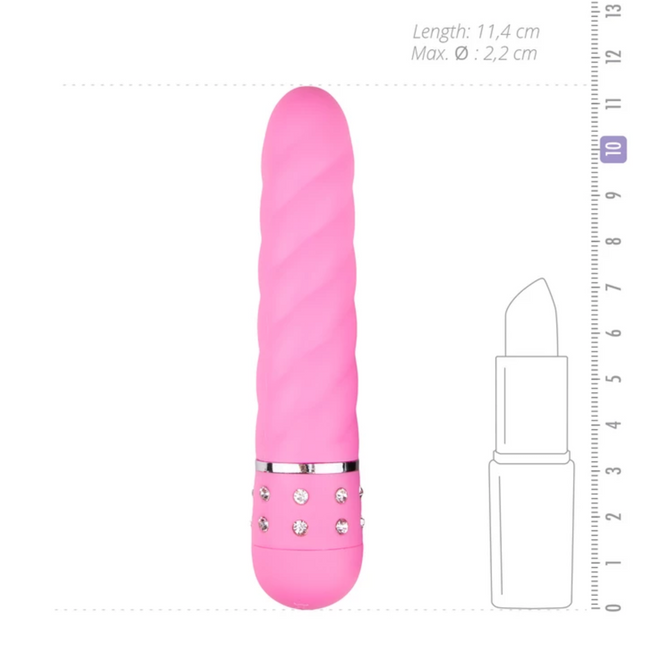 EasyToys Mini Vibrator Gedraaid Roze