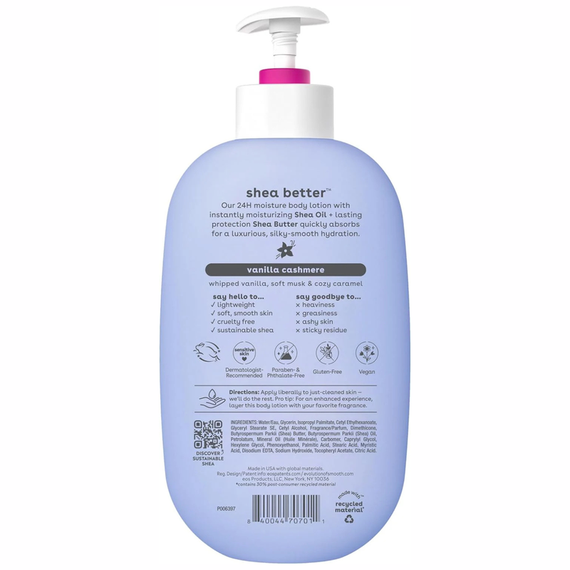 EOS Shea Better Body Lotion Vanilla Cashmere