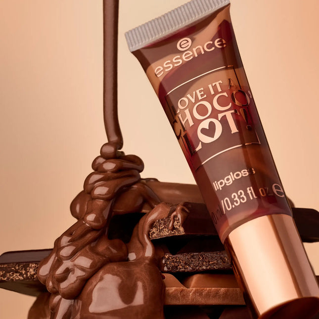 Essence Love It A Choco' Lot! Lipgloss 01 Melted Bliss, Chocolate Kiss.