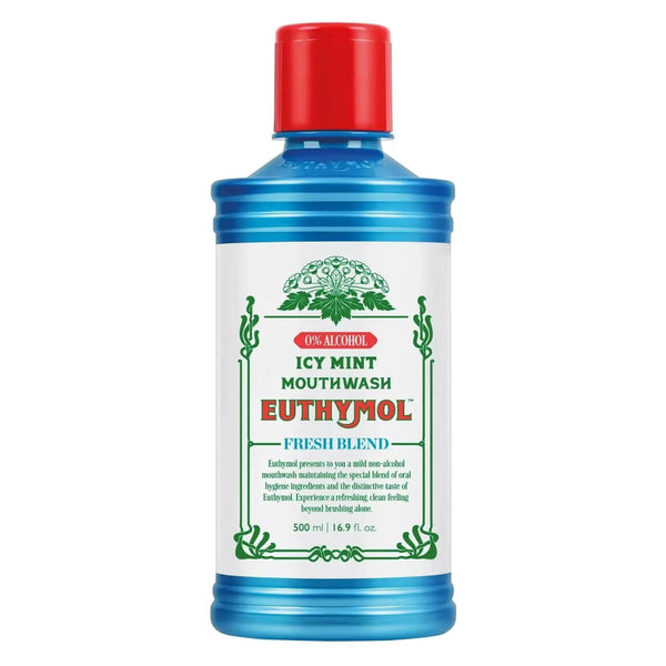 Euthymol Mouthwash Icy Mint 500 ml.