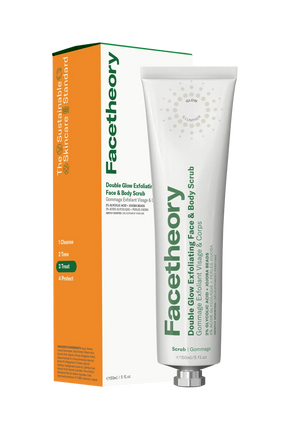 Facetheory Double Glow Exfoliating Face & Body Scrub Gently Scented