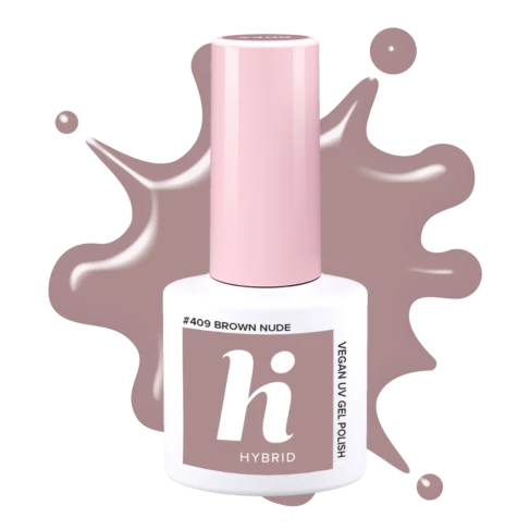 Hi Hybrid 409 Brown Nude UV Gel Polish