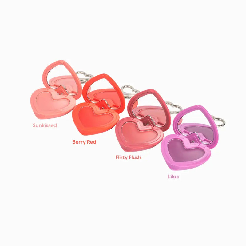 Kara Beauty Stay Blushin! Lip and Cheek Cream Blush Keychain Sunkissed