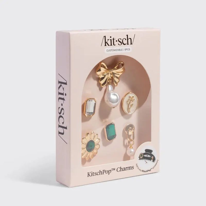 Kitsch Kitschpop Charms 6pc Set Vintage Emerald