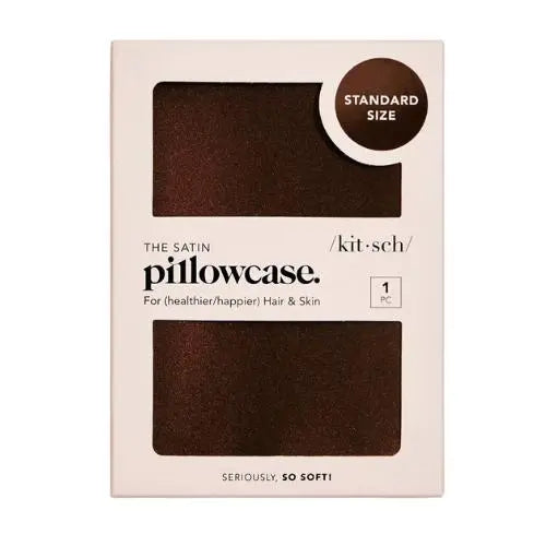 Kitsch Satin Pillowcase Chocolate