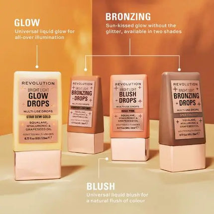 Makeup Revolution Bright Light Blush Drops Pink Rosie