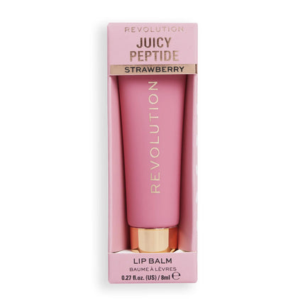 Makeup Revolution Juicy Peptide Lip Balm Pink Strawberry