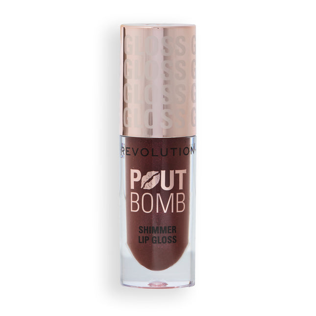 Makeup Revolution Pout Bomb Shimmer Gloss Chocolate Sparkle