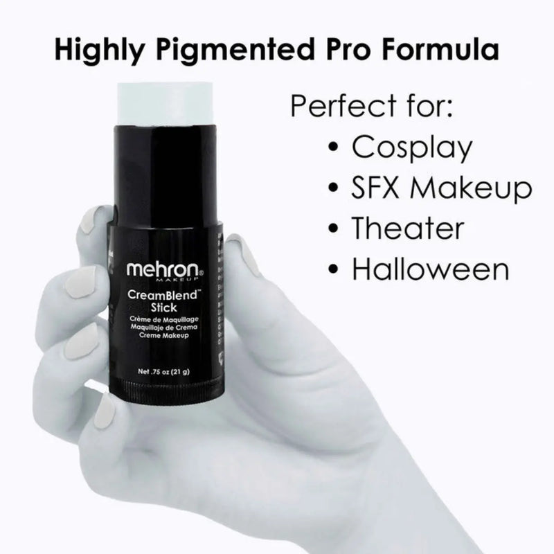 Mehron Makeup CreamBlend Stick Moonlight White