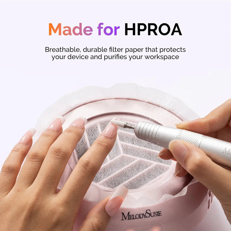 MelodySusie Disposable Filter Papers for HProA Nail Dust Collector