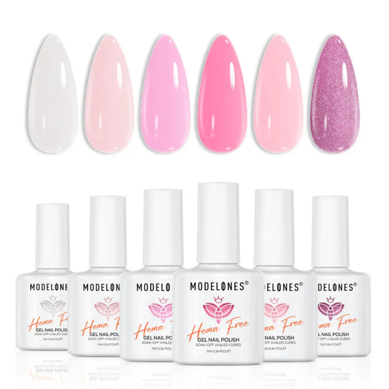 Modelones Gel Nail Polish Set Neon Bloom