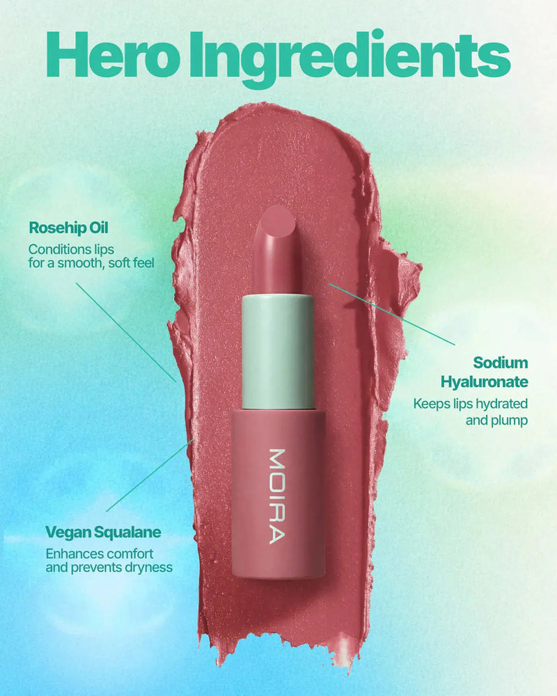 Moira Angel Satin Lipstick 006 Holy Crush