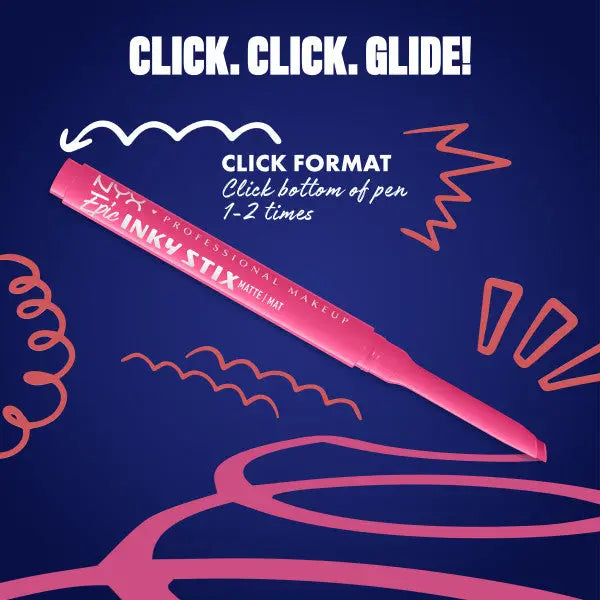 NYX Professional Makeup Epic Inky Stix Eyeliner Pixel Pink