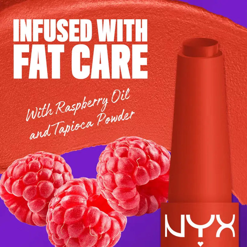 NYX Professional Makeup Fat Matte Smooth Color Lipstick Comfy Caramel