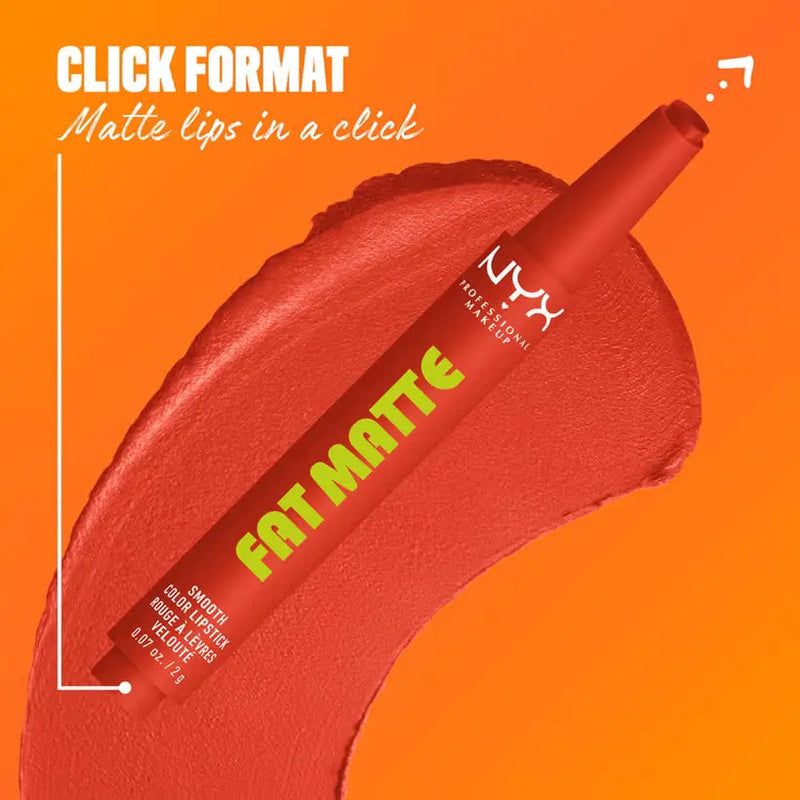 NYX Professional Makeup Fat Matte Smooth Color Lipstick Comfy Caramel