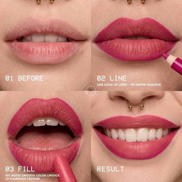 NYX Professional Makeup Fat Matte Smooth Color Lipstick Pink Puff
