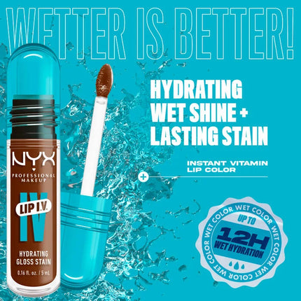 NYX Professional Makeup Lip IV Hydrating Lip Gloss Cocoa Quench