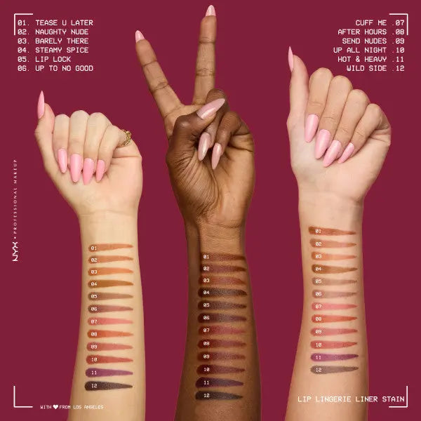 NYX Professional Makeup Lip Lingerie Lip Liner Stain Barely There